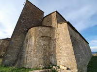 MURO SUR PRIMITIVO CON EL A�ADIDO DE CAPILLA LATERAL Y ACCESO A SACRIST�A