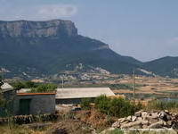 VISTAS SOBRE LA PE&Ntilde;A OROEL Y EL CAMPO DE JACA