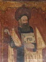 PINTURA ABSIDIAL DEL S XV: JUDAS CON NIMBO NEGRO