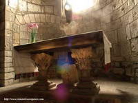 CAPITELES DEL MAESRO ESTEBAN SOSTENIENDO EL ALTAR DEL �BSIDE SUR.