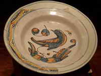 PLATO CON PAJARILLO POL&Iacute;CROMO