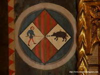 ESCUDO DE HECHO AL MARGEN DEL RETABLO DE SAN JU�N