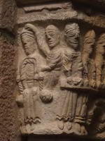 DETALLE CAPITEL DE �SALOMɴ: SAN JU�N REPRENDIENDO A HERODES