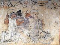 PINTURAS MURALES DEL CLAUSTRO. MISMA QUE LA ANTERIOR; PERO RESTAURADA