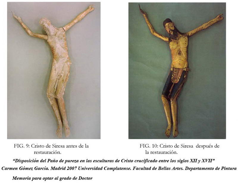 CRISTO DE SIRESA ANTES DE SU RESTAURACI&Oacute;N