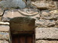 DETALLE DE UNI�N DEL BRAZO SUR CON EL MURO