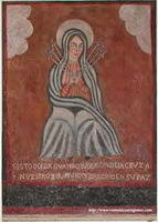 PINTURAS DE LOS DOLORES DE LA VIRGEN. EN MUSEO DIOCESANO DE BARBASTRO