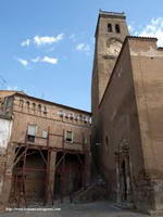 HASTIAL DE PONIENTE Y CASA DE DIEZMOS. VISTA SUROESTE