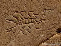 GRAFITIS EN DOVELAS DE ENTRADA-ESCORPION