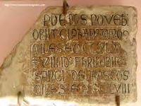 LAUDA FUNERARIA DEL ANTIGUO CLAUSTRO: CIPRIANO DE ARGUIS Y SANCHO DE ARASCUES