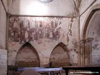 BRAZO NORTE DEL TEMPLO. PEOR CONSERVACI�N DE LAS PINTURAS POR LA HUMEDAD DEL CARANORTE