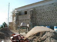 MURO NORTE, DESDE EL OESTE. OBRAS DE RESTAURACI�N