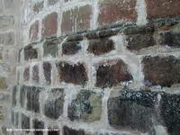 DETALLE DEL �BSIDE ORIGINAL AL NORESTE. MOLDURA DE BAQUET�N Y ESCALONAMIENTO DE SILLARES