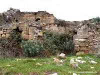 RESTOS DE MURO SUR EN PRIMER PLANO