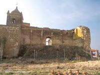 VISTA NOROESTE CON DERRUMBE DEL MURO NORTE