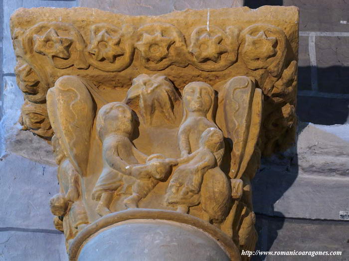 CAPITEL DEL CILINDRO ABSIDAL. ARP�AS