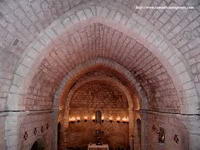 INTERIOR DE LA NAVE DESDE EL CORO. B�VEDAS APUNTADAS