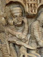 MATANZA DE LOS INOCENTES. CAPITEL DEL CLAUSTRO DE SANTA MAR�A LA REAL DE AGUILAR DE CAMPOO