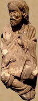 ESCULTURA DEL CORO P�TREO DE LA CATEDRAL DE SANTIAGO