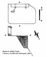 PLANTA DEL CASTILLO, SEG�N ADOLFO CAST�N