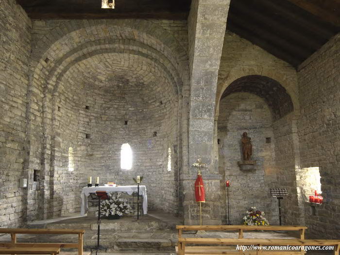 CABECERA DEL TEMPLO Y NAVE AÑADIDA AL SUR, DEMOLIENDO MURO SUR