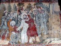PINTURAS MURALES DEL CLAUSTRO. EL PERSONAJE DE LA DERECHA, LLEVA GAFAS !