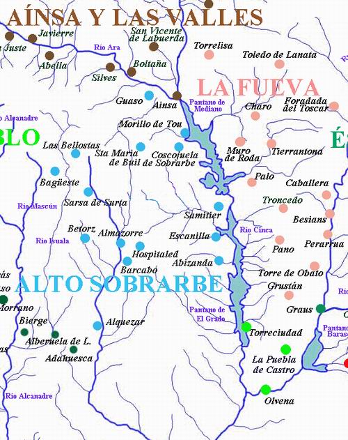MAPA DEL ALTO SOBRARBE