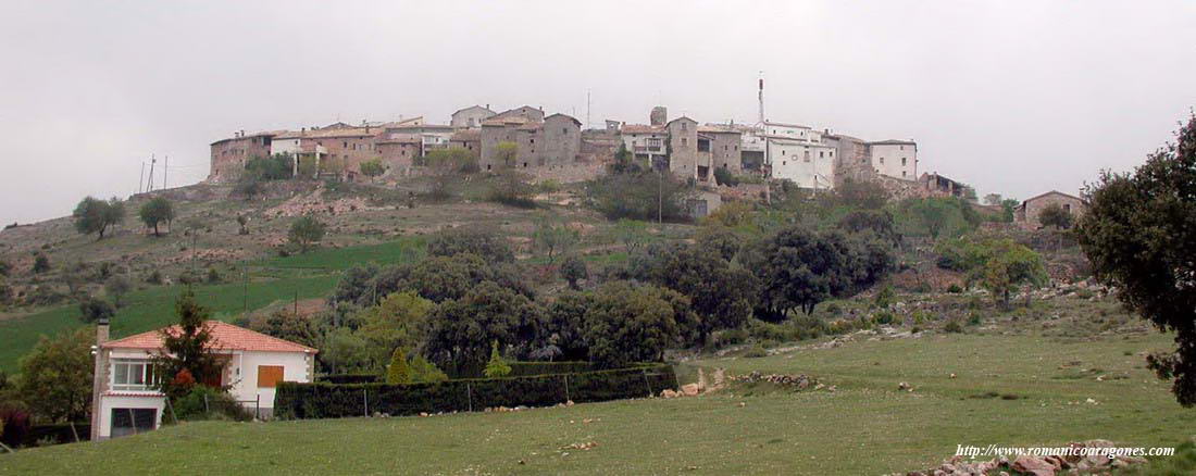 VISTA GENERAL DEL CASERÍO DESDE CARRETERA DE ACCESO