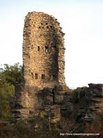 CASTILLO EN RUINAS SOBRE LA ORILLA IZQUIERDA DEL BARRANCO DE SAN JUAN