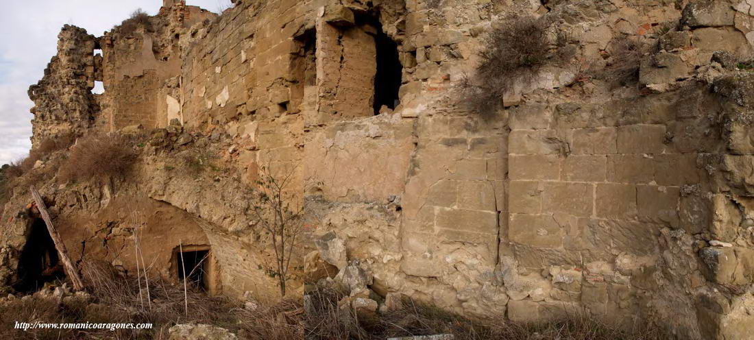 PANORMICA DEL LADO NORTE DEL TEMPLO: BSIDE-PRESBITERIO-NAVE-CMARA ABOVEDADA Y HASTIAL DE PONIENTE