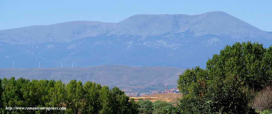 El Moncayo y Tarazona desde Novallas